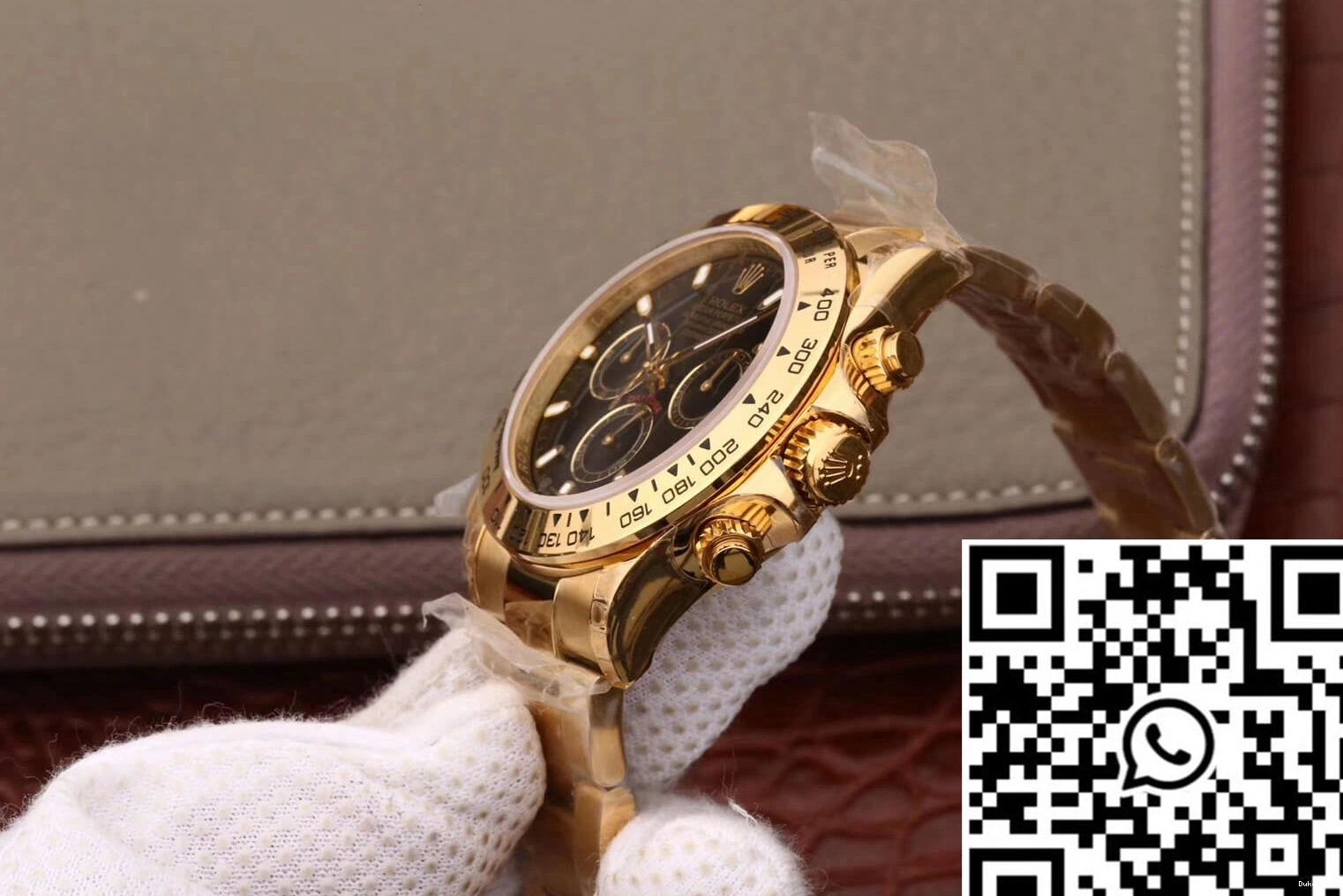 Yellow Rolex Cosmograph M116508-0004 Daytona Factory Black Gold Dial JH 0212